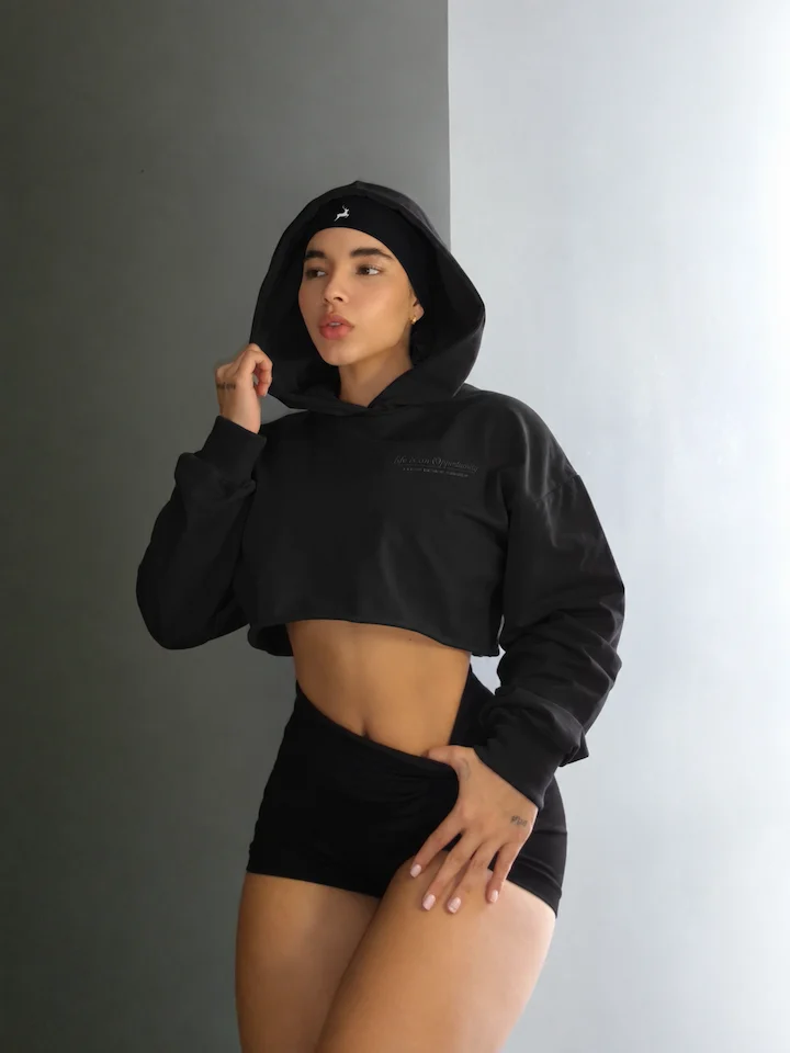 Crop Top Hoodie Glow