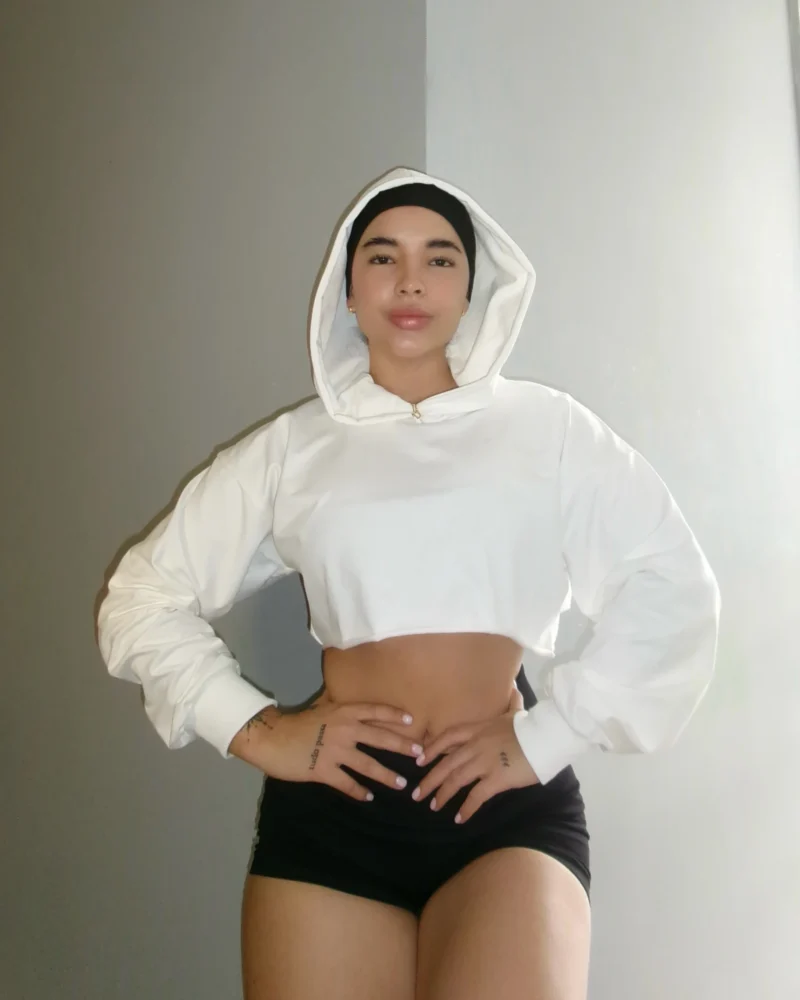 Crop top Hoodie Glow