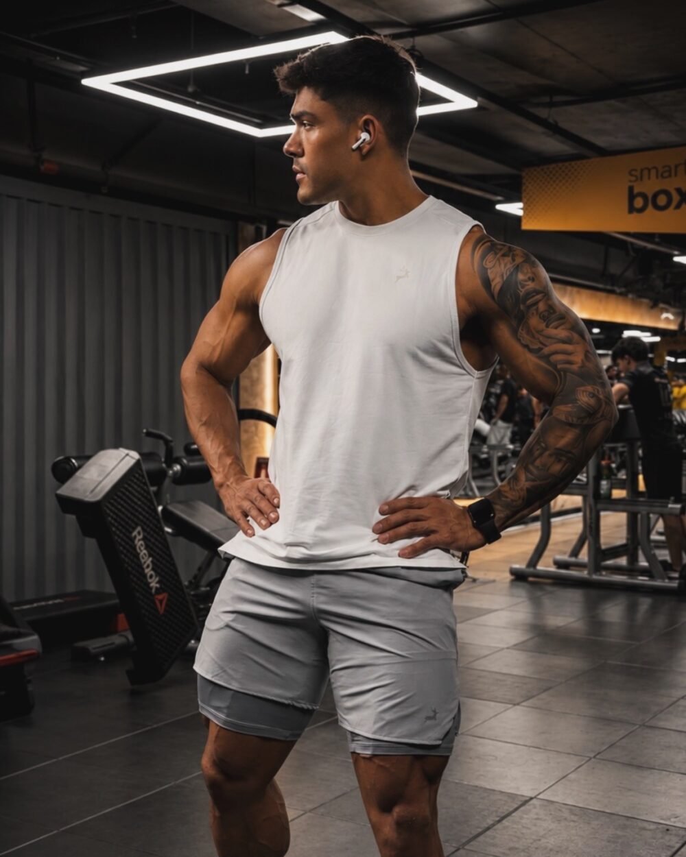 Pantaloneta Licra Interna gris claro, talla XL — Cervo Sport, ropa deportiva de hombre