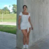 Vestido Pilates Manga Corta — Cervo Sport, ropa deportiva de mujer