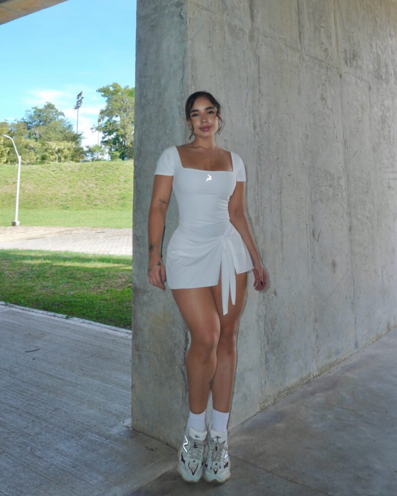 Vestido Pilates Manga Corta