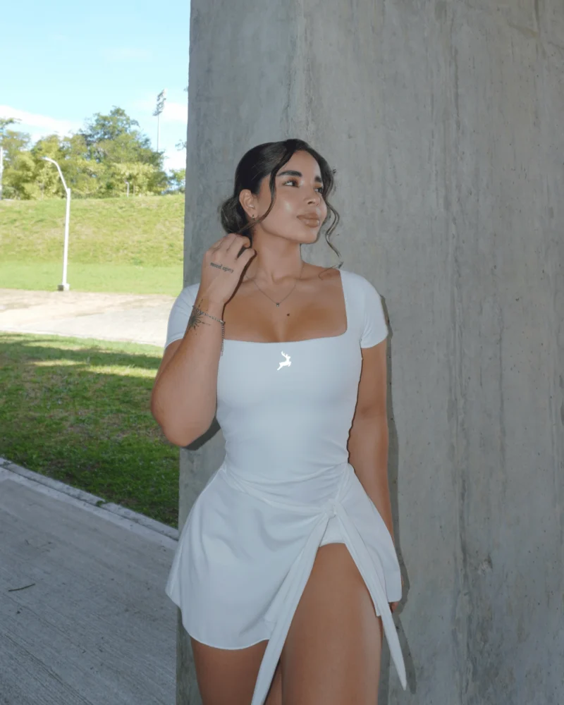 Vestido Pilates Manga Corta