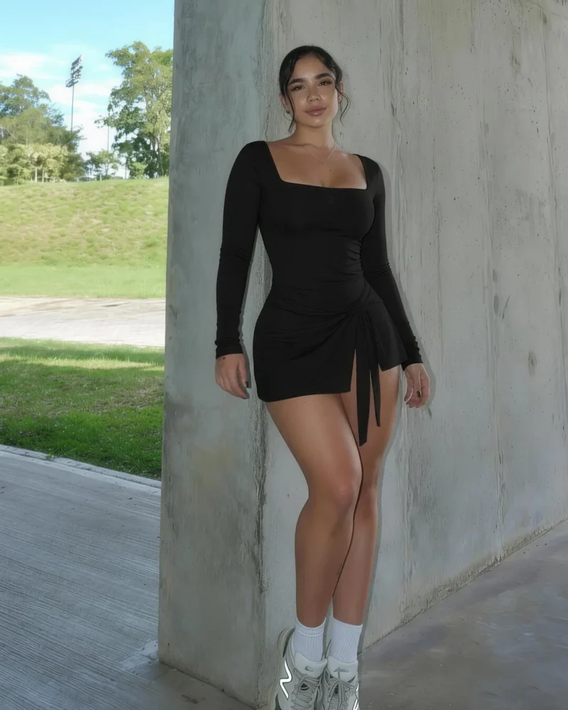 Vestido Pilates Manga Larga