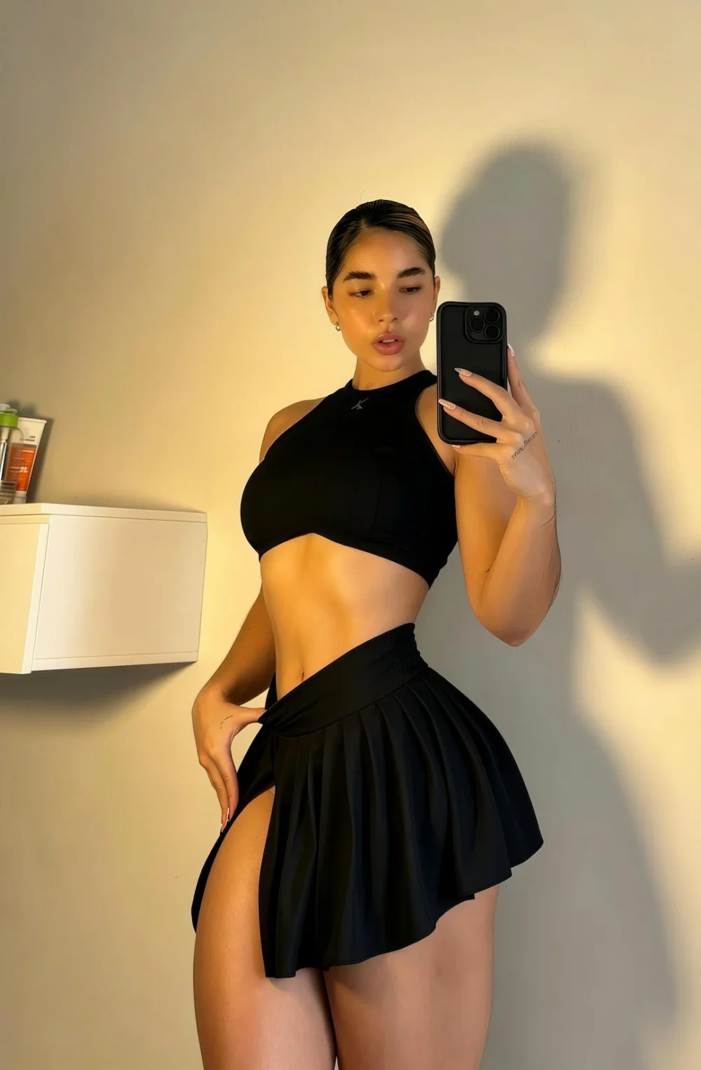 Top Paddel negro, talla S — Cervo Sport, ropa deportiva de mujer