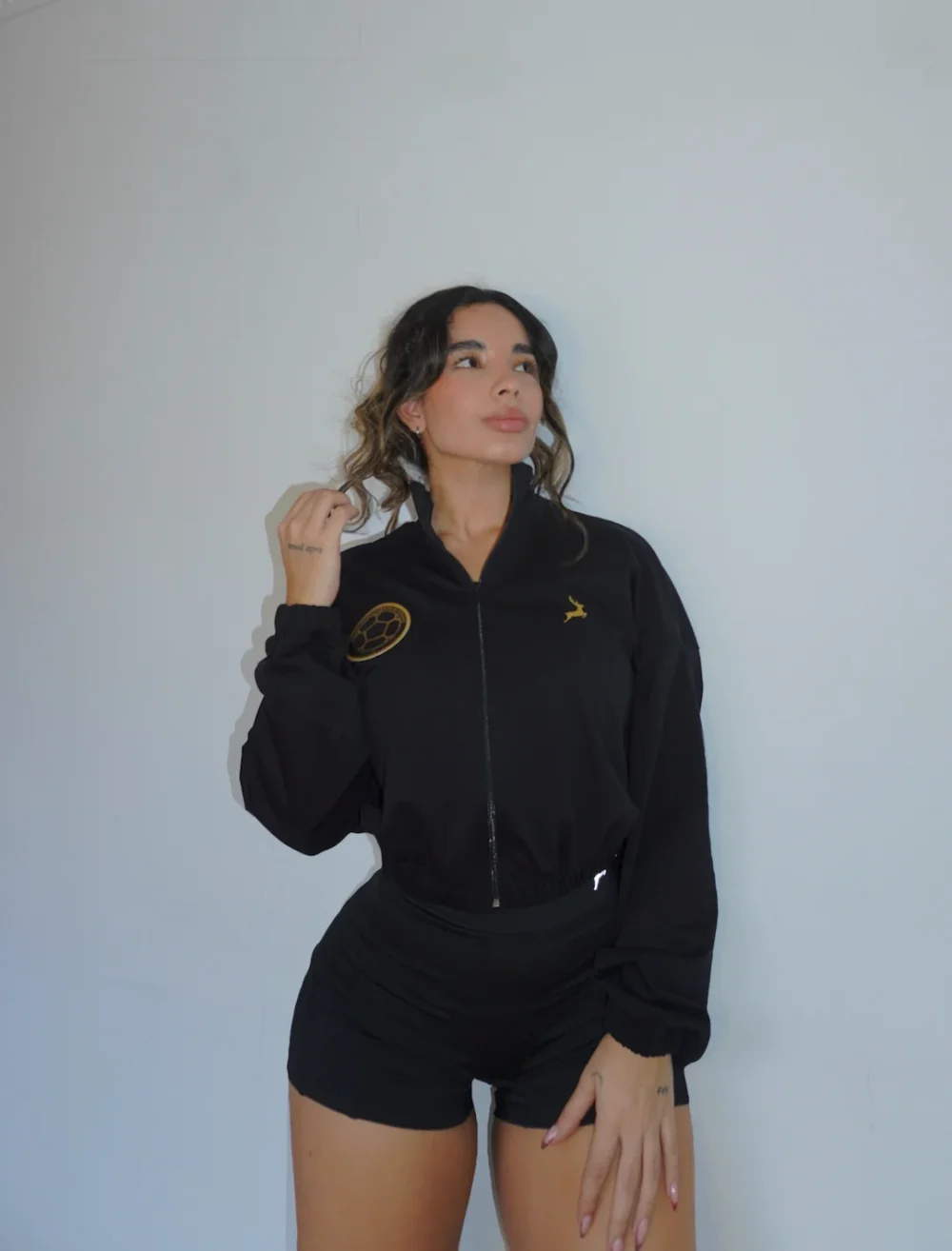 Chaqueta Aeroready Homenaje negro, talla S — Cervo Sport, ropa deportiva de mujer