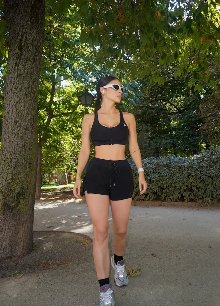 Short Runner negro, talla S — Cervo Sport, ropa deportiva de mujer