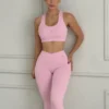 Set Silueta Long rosado, talla única — Cervo Sport, ropa deportiva de licras