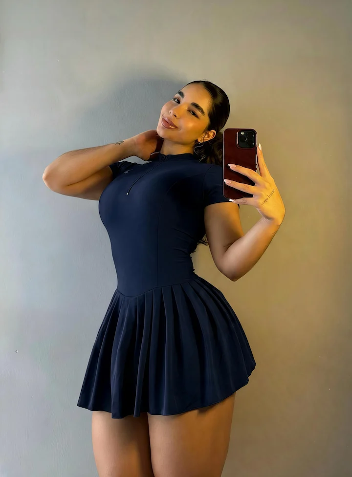 Vestido Esbelta azul oscuro, talla L — Cervo Sport, ropa deportiva de mujer