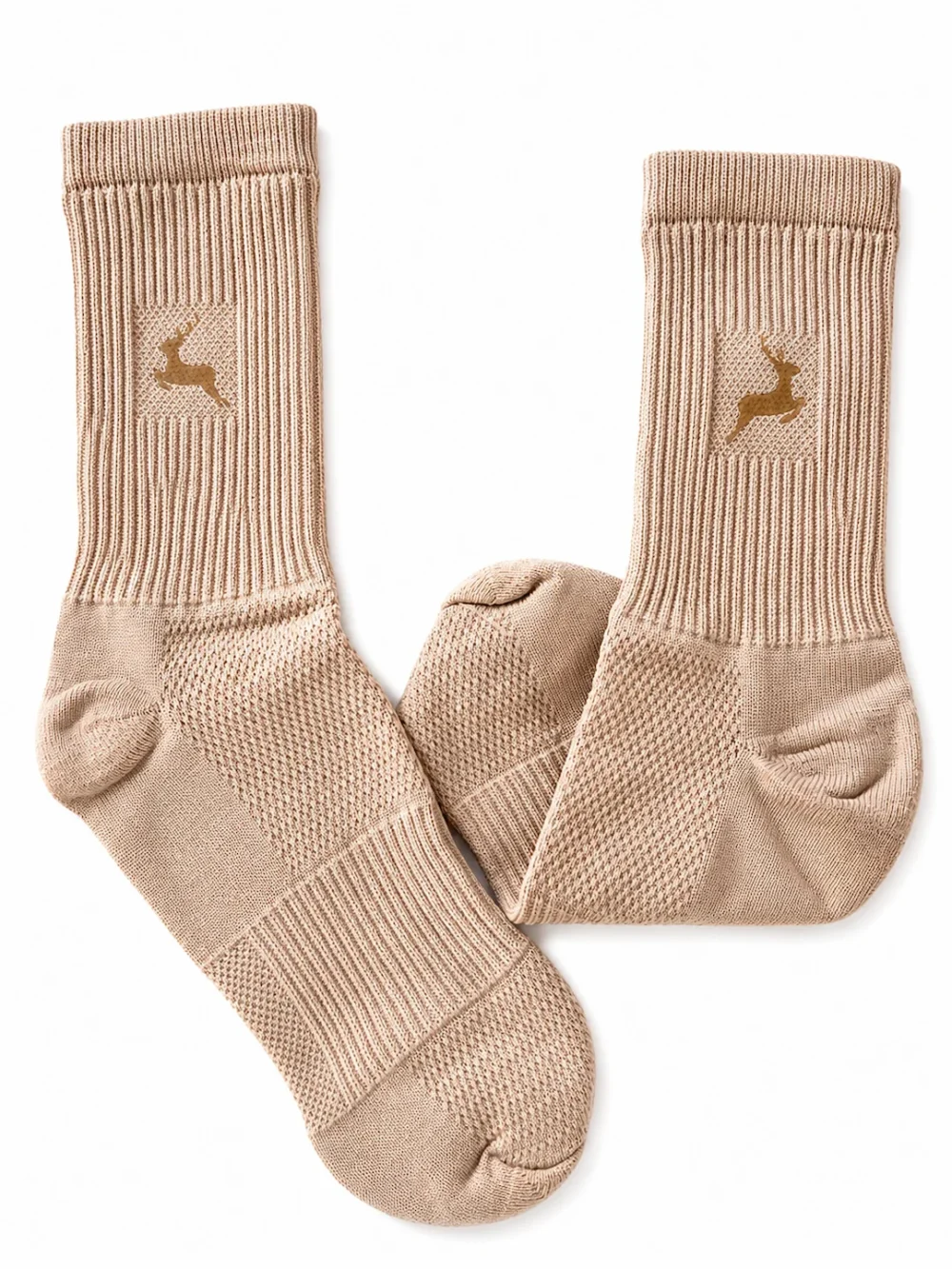 Medias Cervo beige, talla 2/4 — Cervo Sport, ropa deportiva de unisex