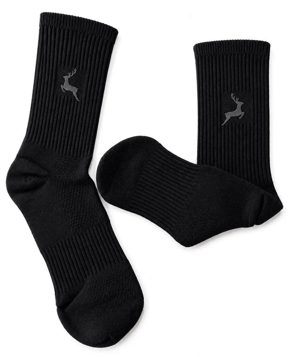 Medias Cervo negro, talla 2/4 — Cervo Sport, ropa deportiva de unisex